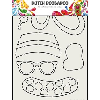 DDBD Card Art Built up Bear Zomer A5