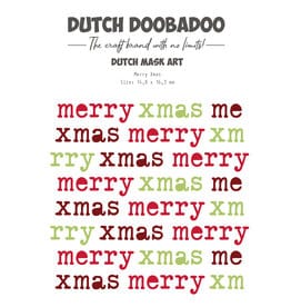 Dutch Doobadoo DDBD Mask Art Merry X-mas A5