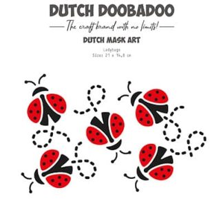 Dutch Doobadoo DDBD Mask-Art Ladybugs A5