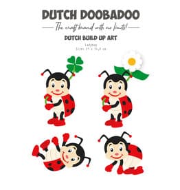 Dutch Doobadoo DDBD Built up art Ladybug A5