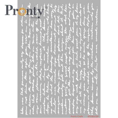 Pronty stencil - Script