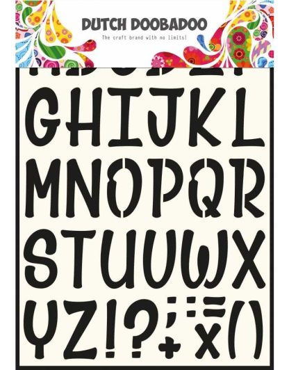 Dutch Doobadoo Dutch Stencil Art A4 Alphabet 5