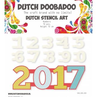 Dutch Doobadoo Dutch Stencil Art A5 Numbers 0-9