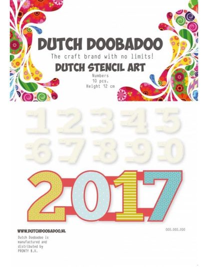 Dutch Doobadoo Dutch Stencil Art A5 Numbers 0-9