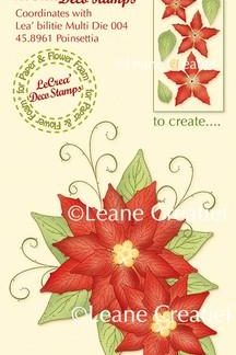 LeCrea - Clear stamp 3D Flower Poinsettia