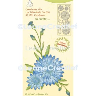 LeCreaDesign - deco clear stamp Cornflower 3D
