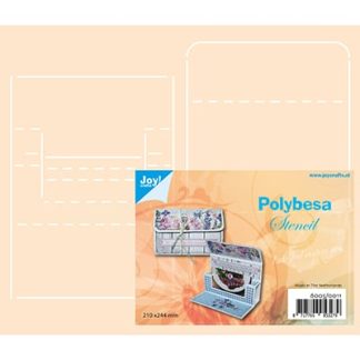 Polybesa stencil - Envelop voor kadokaart