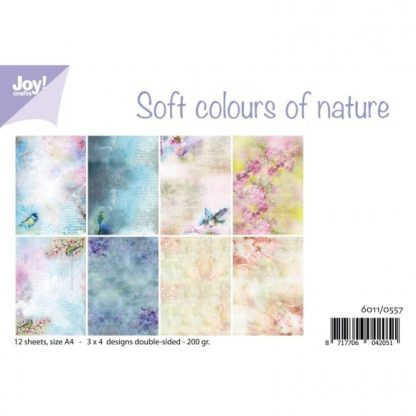 Joy!Crafts papierset A4 3x4 vel dubbelzijdig soft nature