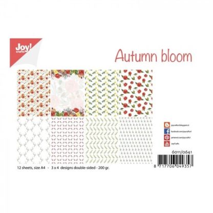 Joy!Crafts -Papierset A4 12 vel design autumn bloom