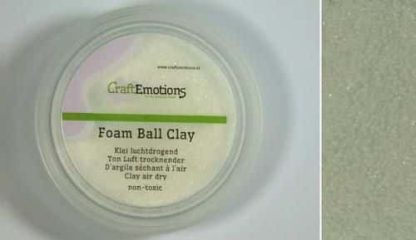 CraftEmotions Foamball clay - wit 75ml - 23gr