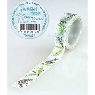 Washi tape Kersttakjes 15mm x 5m.