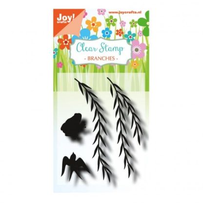 Joy!Crafts clear stempel LH ranken met kikker zwaluw