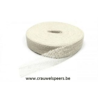 Jute 5cm breed (per meter) GEBLEEKT