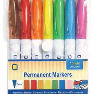 Permanent Markers 7 different colours