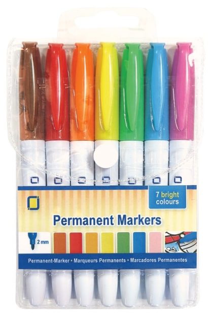 Permanent Markers 7 different colours