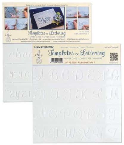 2 Templates for Handlettering Alphabet style 1 Upper case+ Lower case+Numbers