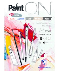 PaintON blok 24bl 250g ass.6x4bl nÂ°6 A4