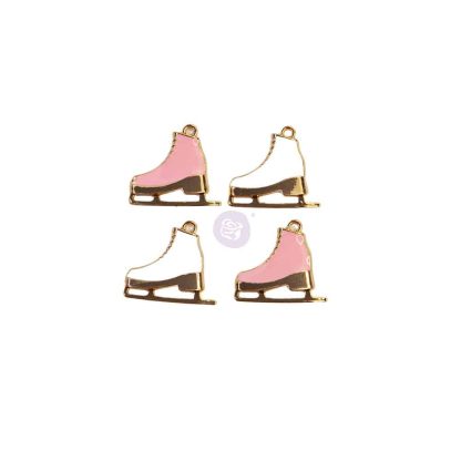 Prima Marketing Sugar Cookie Christmas Metal Charms Skates