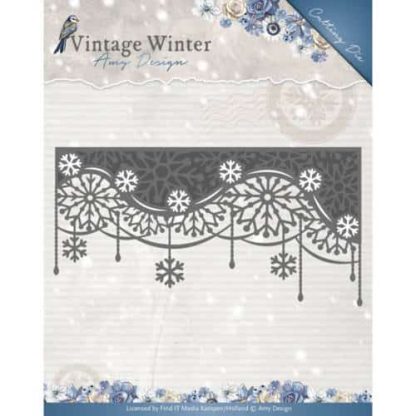 Vintage Winter - Snowflake Swirl Edge