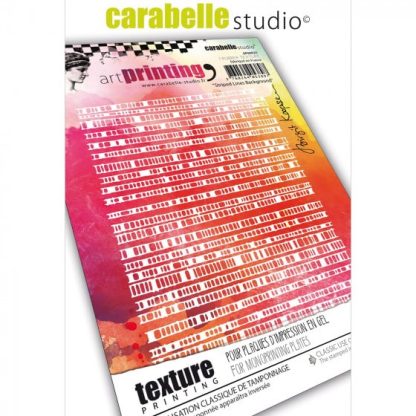Carabelle Studio âart printing A6 striped lines printplaat