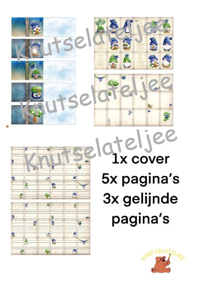 Blue Berry miniboekje 3 (120gr enkel) 8blz
