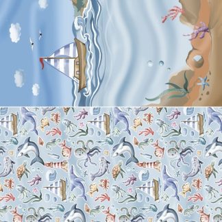 Yvonne Creations - Ocean Days Backgroundsheet Lighthouse