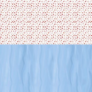 Yvonne Creations - Ocean Days Backgroundsheet Red Dots