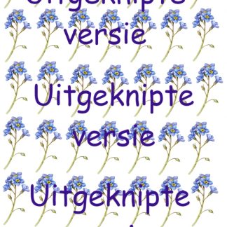 Blauwe bloem 2 uitgeknipt