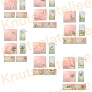 Bosvogels pocket and tags (6st)