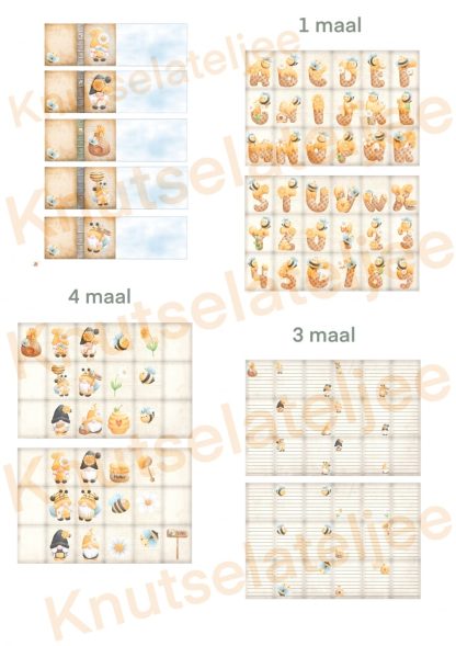 Gnomes bijtjes miniboekje 1 set 1