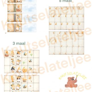 Gnomes bijtjes miniboekje 1 set 2