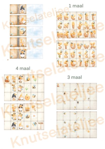 Gnomes bijtjes miniboekje 2 set 1