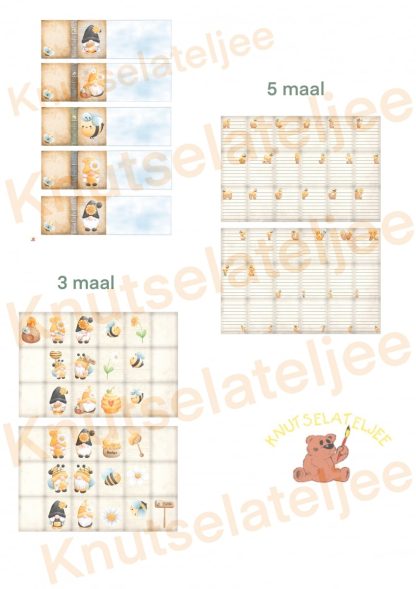 Gnomes bijtjes miniboekje 2 set 2