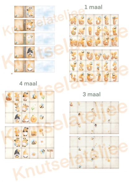 Gnomes bijtjes miniboekje 3 set 1