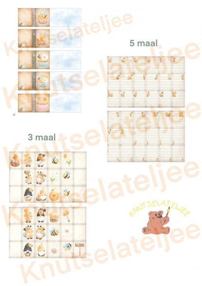 Gnomes bijtjes miniboekje 4 set 2