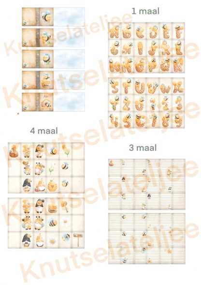 Gnomes bijtjes miniboekje 5 set 1