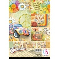 The Seventies Double-Sided Creative Pad A4 9/Pkg