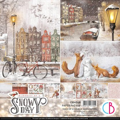 Memories of a Snowy Day Paper Pad 20-32x20-32cm 12/Pkg