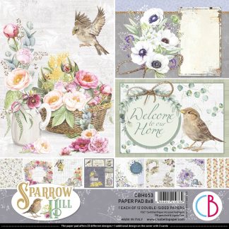 Sparrow Hill Paper Pad 20,3x20,3cm 12/Pkg