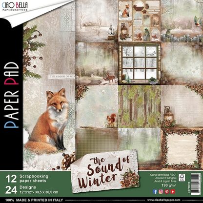 Sound of Winter Double-Sided Paper Pad 30.5x30.5cm 12/pkg