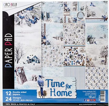 Time for Home Double-Sided Paper Pad 30.5x30.5cm 12/Pkg