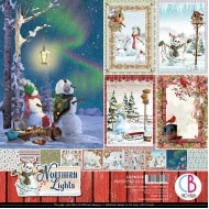 Northern Lights Double-Sided Paper Pad 12""x12"" 12/Pkg