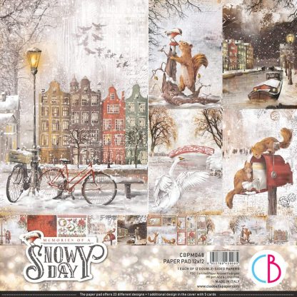 Memories of a Snowy Day Paper Pad 30-5x30-5cm 12/Pkg
