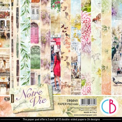 Notre Vie paper pad 15*15cm 24/pkg