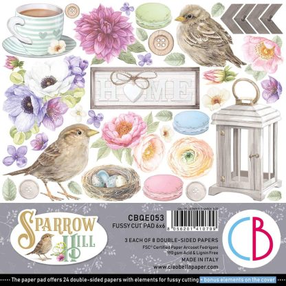 Sparrow Hill Fussy Cut Pad 15,2x15,2cm 24/Pkg