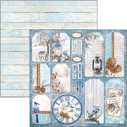 Winter Tags Double-Sided Paper Sheet 30.5x30.5cm
