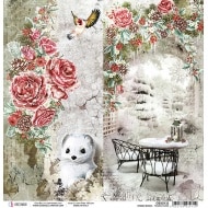 Frozen Roses Double-Sided Paper Sheet 12""x12""