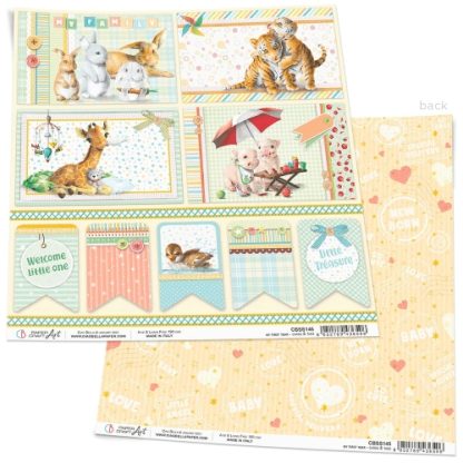 My First Year Cards & Tags Paper Sheet 30,5x30,5cm