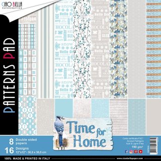 Time for Home Double-Sided Patterns Pad 30.5x30.5cm 8/pkg