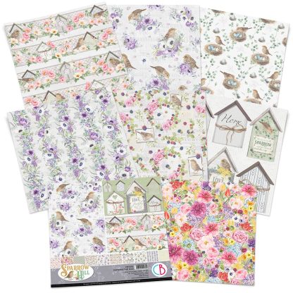 Sparrow Hill Patterns Pad 30,5x30,5cm 8/Pkg